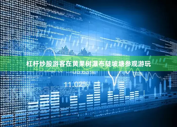 杠杆炒股游客在黄果树瀑布陡坡塘参观游玩